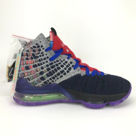 Nike Lebron XVII 17 'What The' CV8079-900 Basketball Sneakers - Picture 5 of 13